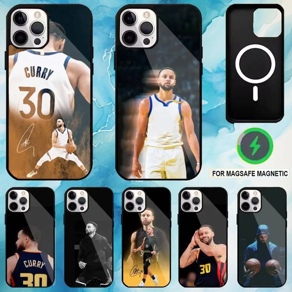 

Sports Star S-Stephen C-Curry Phone Case For iPhone17,16,15,14,13,12,11 Plus,Pro Max Magnetic For Magsafe Wireless Charging