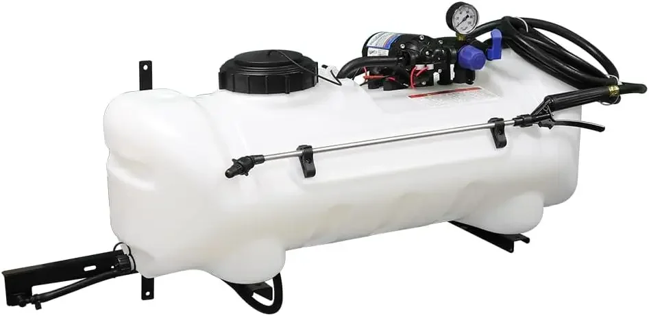 15-Gallon ATV Broadcast Sprayer - 7ft Swath, 2.2GPM, 70PSI Max