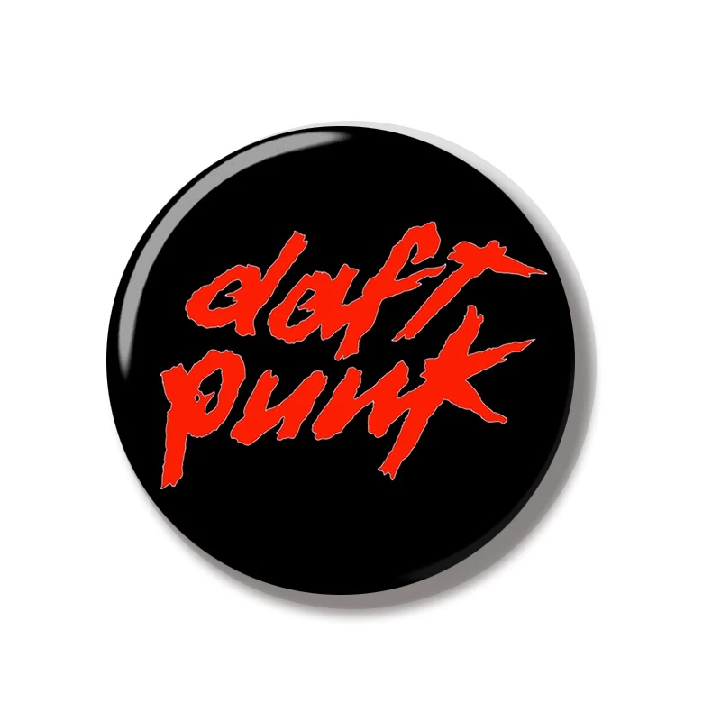 44MM Daft Punk Random Access Memories Album Cover Pin Soft Button Pin Jewelry Creative Badge Brooch Hat Bag Backpack Decoration