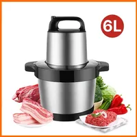 Be suitable for Meat Grinder Kitchen Chopper 6L Electric Meat Grinders Stainless Steel Vegetable Food Processor Blender Mixer Ga