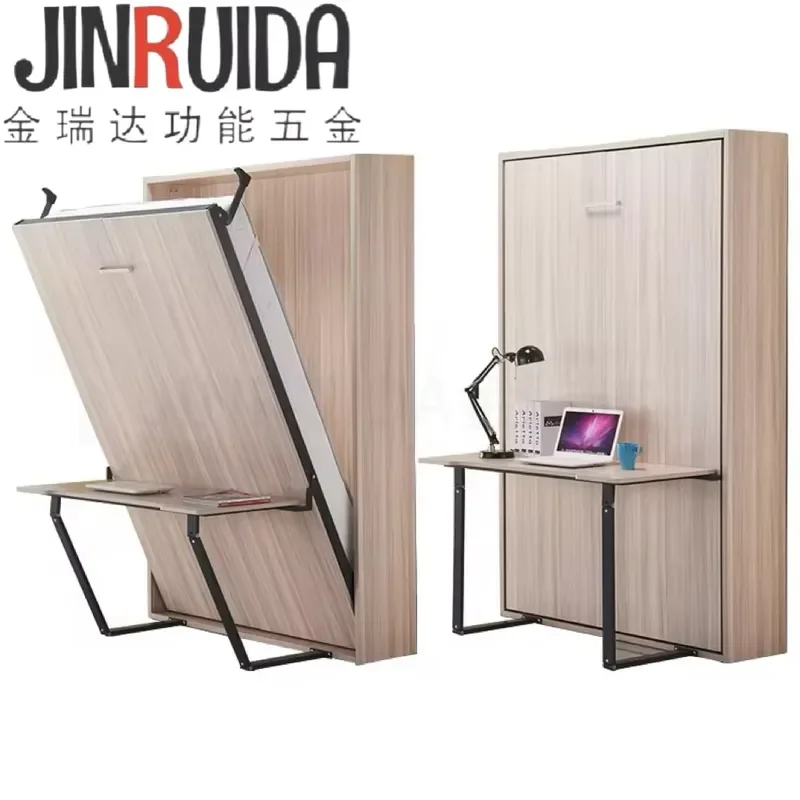 JIN RUI DA Heavy-Duty Premium Electric Flip-Up Invisible Murphy Wall Bed Hardware System with Automatic Feet, Sturdy Steel