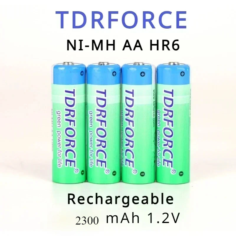 

4PCS AA Rechargeable Battery 1.2V Ni-MH AA Batteries 2300mAh Lithium Battery for Digital cameras Portable DVD VCD CD players