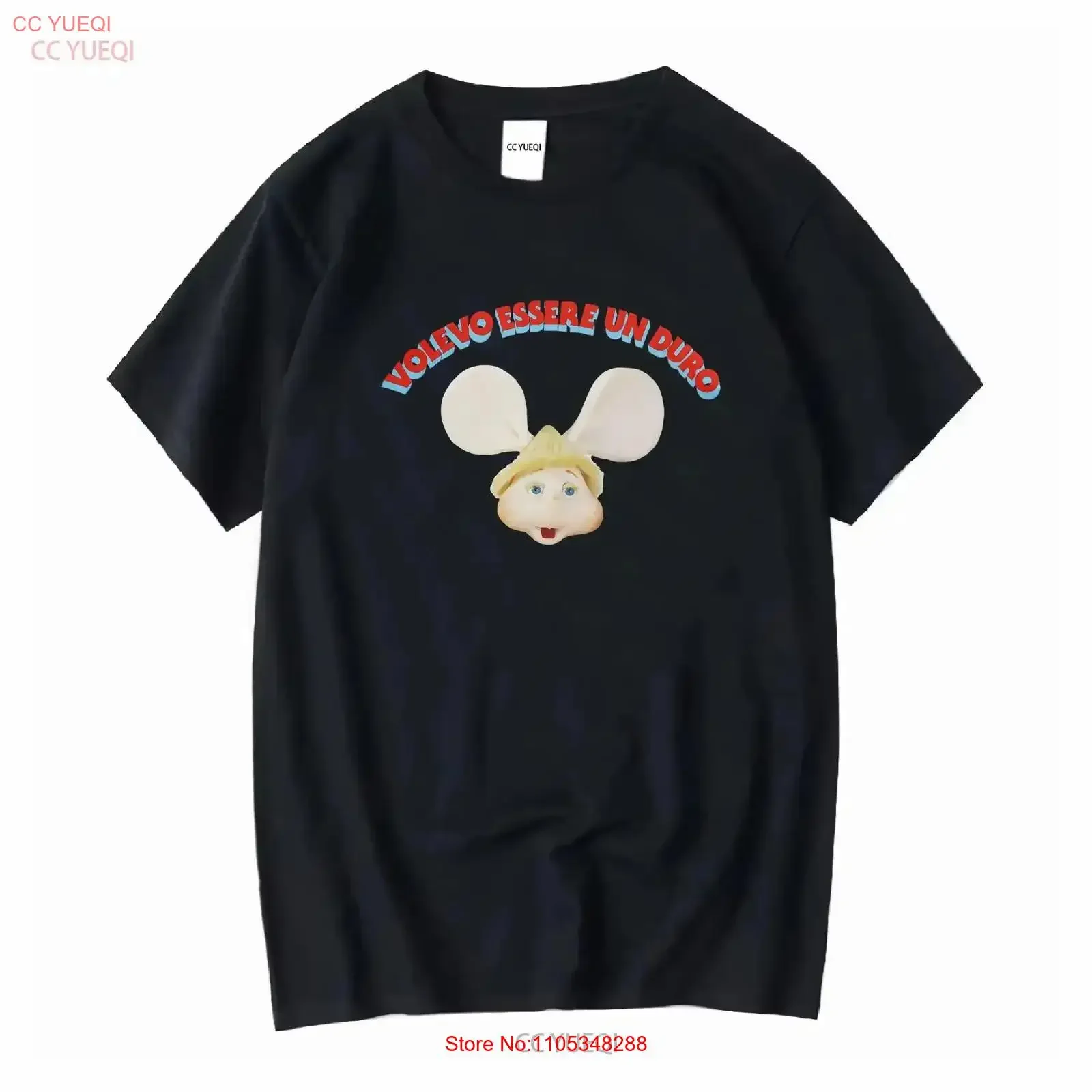 Lucio Corsi VOLEVO ESSERE UN DURO SANREMO IDEAL 2025 REGALO T-Shirt Vintage Washed Leicht Stylisch Grafik Casual Herren