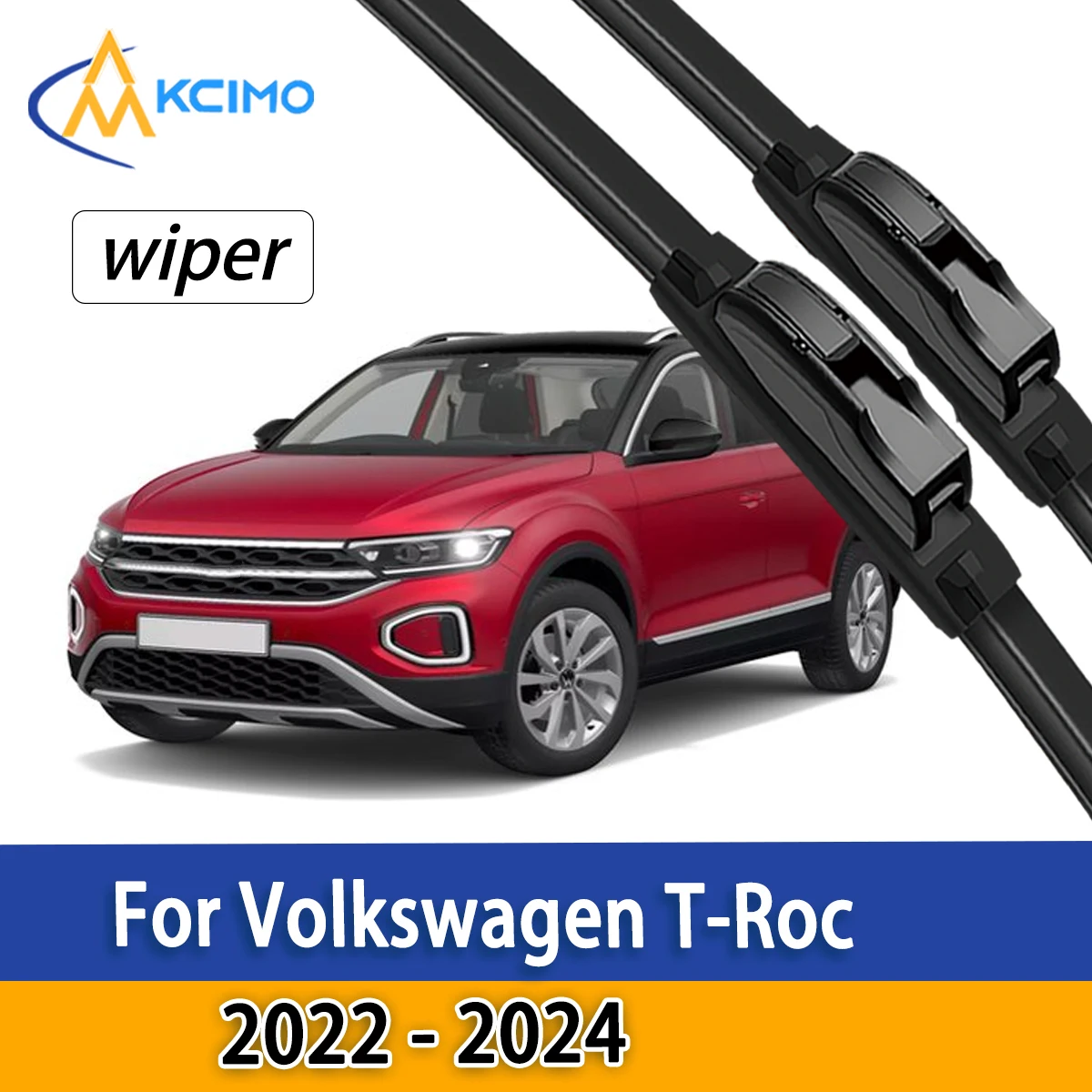 

Front Windshield Wiper Blades For Volkswagen VW T-Roc 2022 - 2024 Car Windscreen Wipers Accessories