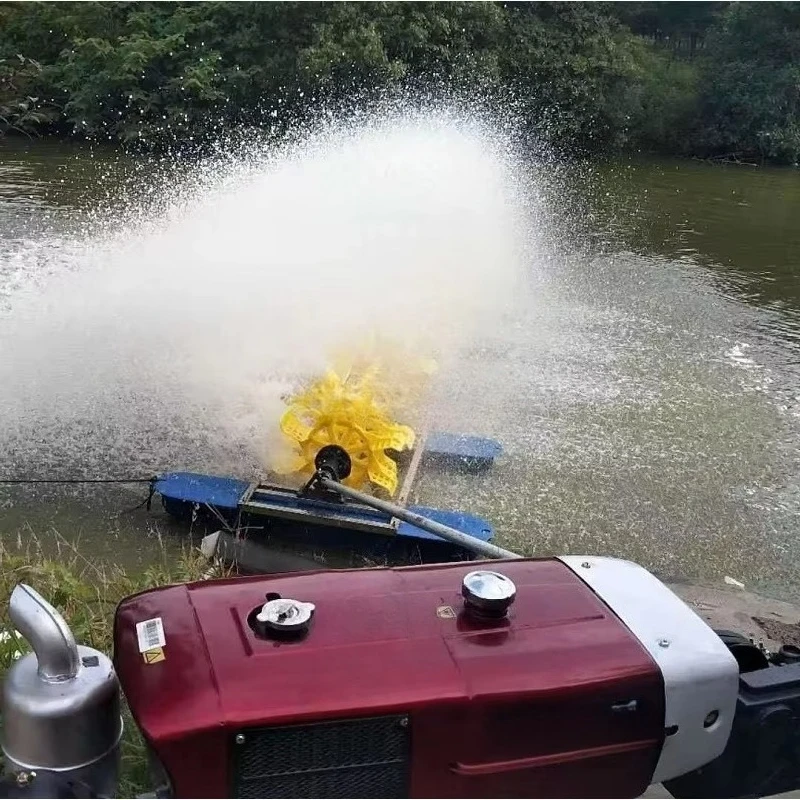 

16 HP Heavy-Duty Diesel Engine Surface Aerator High-Efficiency Aquaculture Machine for Large Shrimp Farms