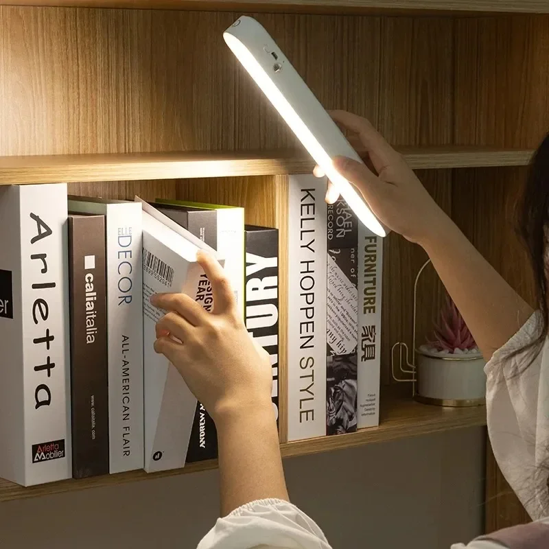 

LED Night Light Desk Lamp USB Rechargeable Magnetic Dimming Table Lamp Computer Study Office Reading Stand Light for Bedroom