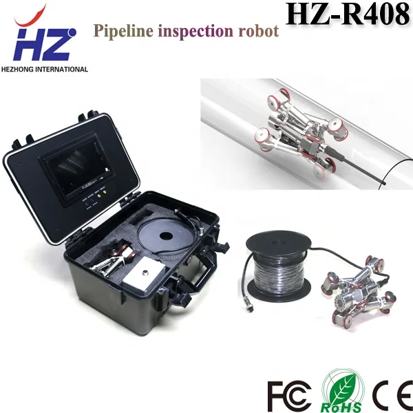 Pipeline Camera Inspection Robot Crawl Waterproof Sewer Pipe Plumbing Inspection