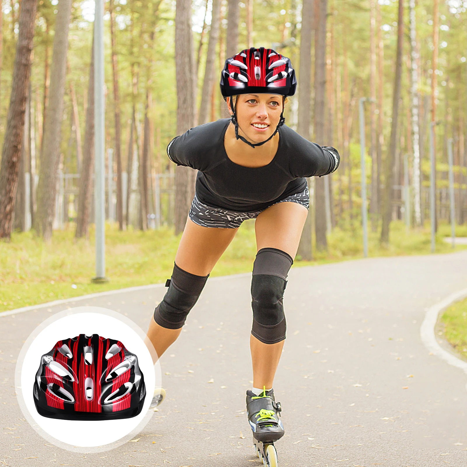 

Bike Riding Cycling Safety Headwear Ergonomic Design Breathable Streamlined Outdoor Sports Protective Gear