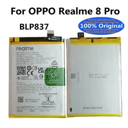 100% oryginalny BLP837 4500mAh nowy akumulator dla OPPO Realme 8 Pro 8Pro wysokiej jakości baterie do telefonu wielokrotnego ładowania