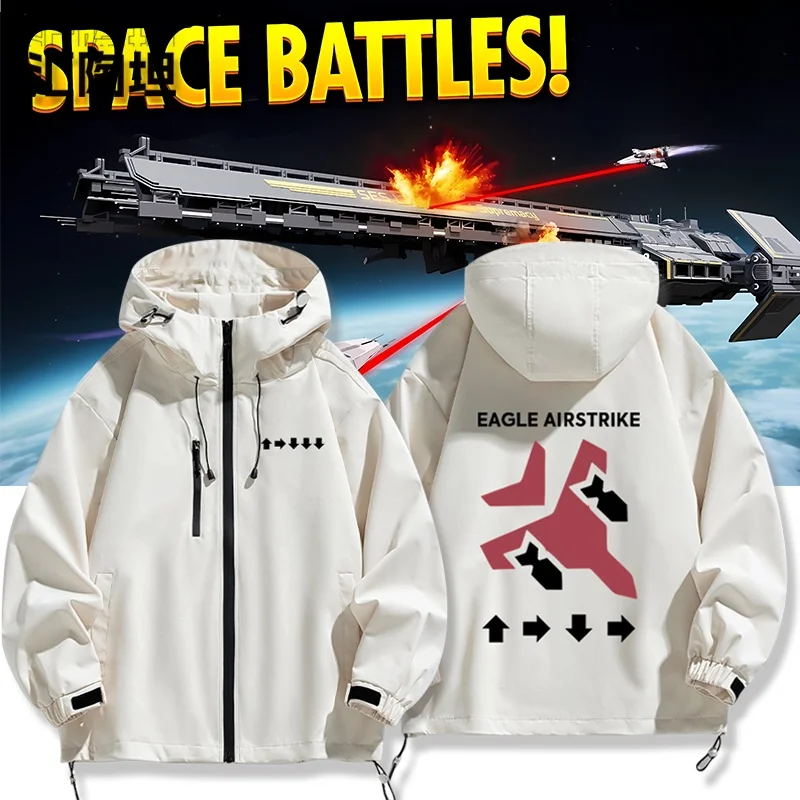 

Осенне-зимняя тактическая куртка из полиэстера и нейлона с длинными рукавами, на молнии, с капюшоном, повседневная верхняя одежда