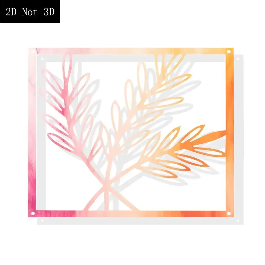 

DDHOME 2D Flat, 1pc 2D Colorful Metal Wall Art Decor, Vibrant Abstract Mural for Living Room, Bedroom, Office, Ideal for Homeowners, Fa