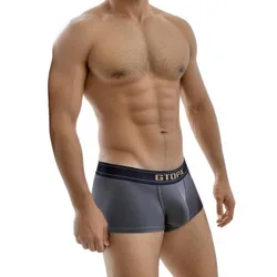 Mens Underwear Low Waist Trunks Single-layer 3D Pouch Thin Breathable Sweat-wicking Sporty Boxers for Men