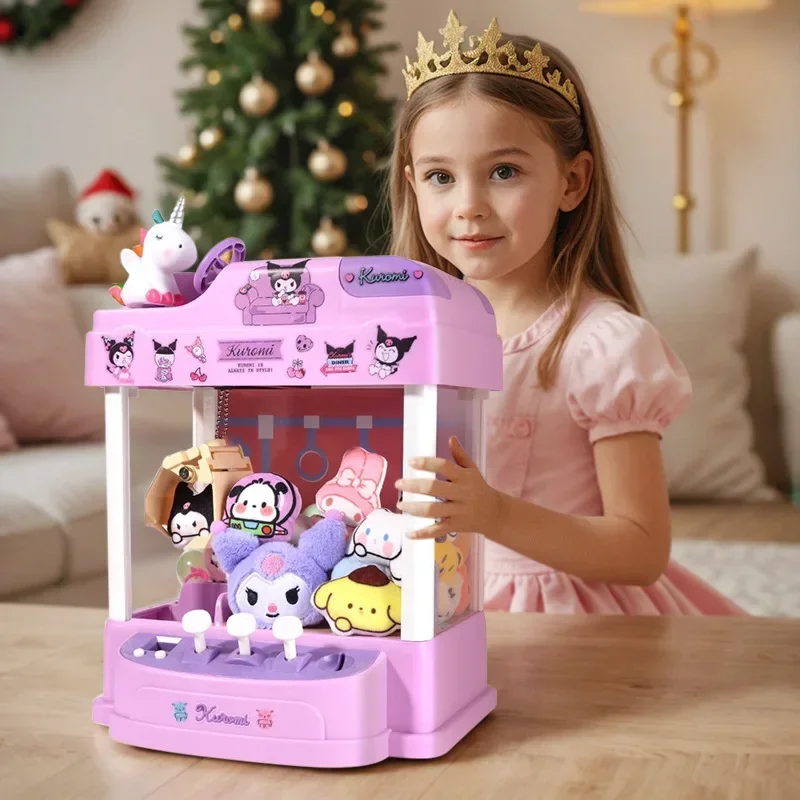 Girl's Toys Claw Machine Family Edition Coin Operated Gaming Devices Boy Gift Interactive Toys Claw Arcade Crane 3 Bar Operation