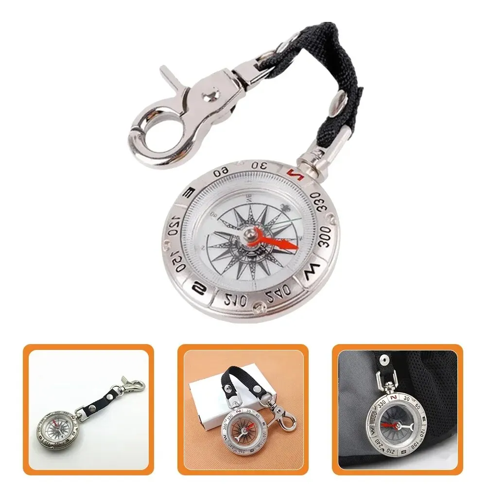 Mini Outdoor Camping Pocket Compass Outdoor Survival Lanyard Design Pocket Compass Portable Outdoor Camping Hiking Pocket