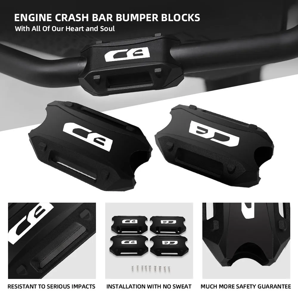 

25MM Motorcycle Engine Guard Crash Bar Protection Bumper Decorative Block FOR HONDA CB599 CB600 CB600F CB650 CB650F CB650R CB750