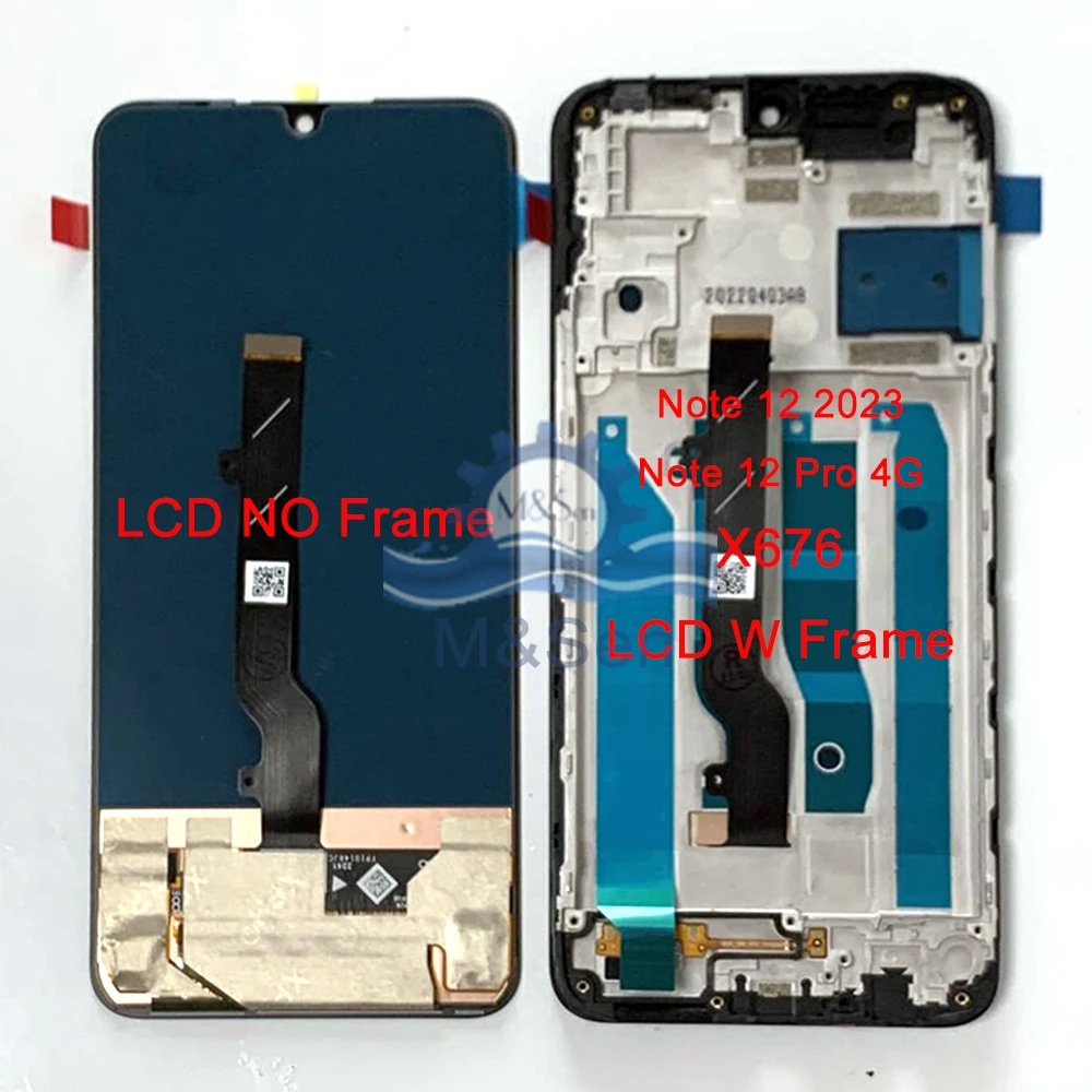Original Amoled For Infinix Note 11 X663 X676 LCD Screen Frame Touch Panel Digitizer For Infinix Note 12 2023 12 Pro 5G G96 X671