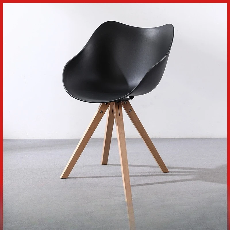 Backrest Solid wood Internet celebrity designer Cafe Creative armrest Home desk Computer chair