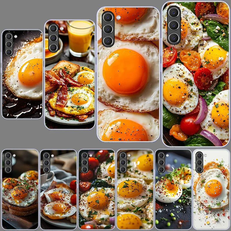 Delicious Egg Recipes for Breakfast Phone Case for Samsung A54 A14 A24 A34 A17 A37 A57 A55 A35 A25 A15 A13 A23 A33 A53 A07 A05S
