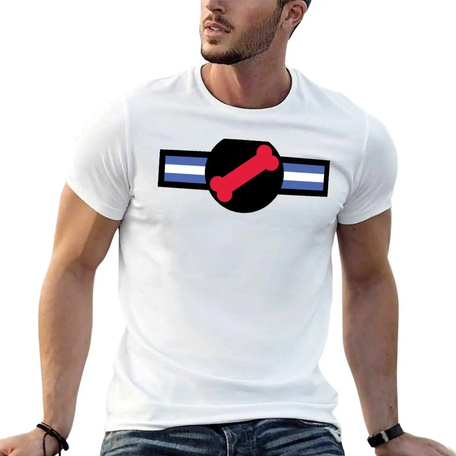 Leather Puppy Pride Corps Bone T-Shirt graphic tee shirt Louboutins mens plain t shirts
