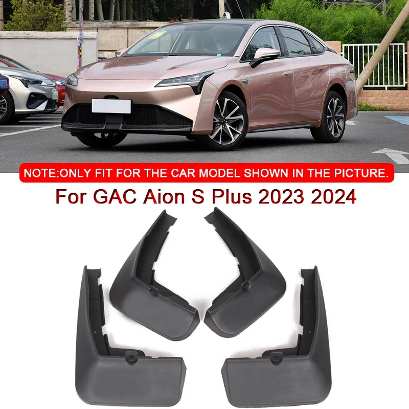 

For GAC Aion S Plus 2023 2024 Car Styling ABS Car Mud Flaps Splash Guard Mudguards MudFlaps Front Rear Fender Auto Accessories