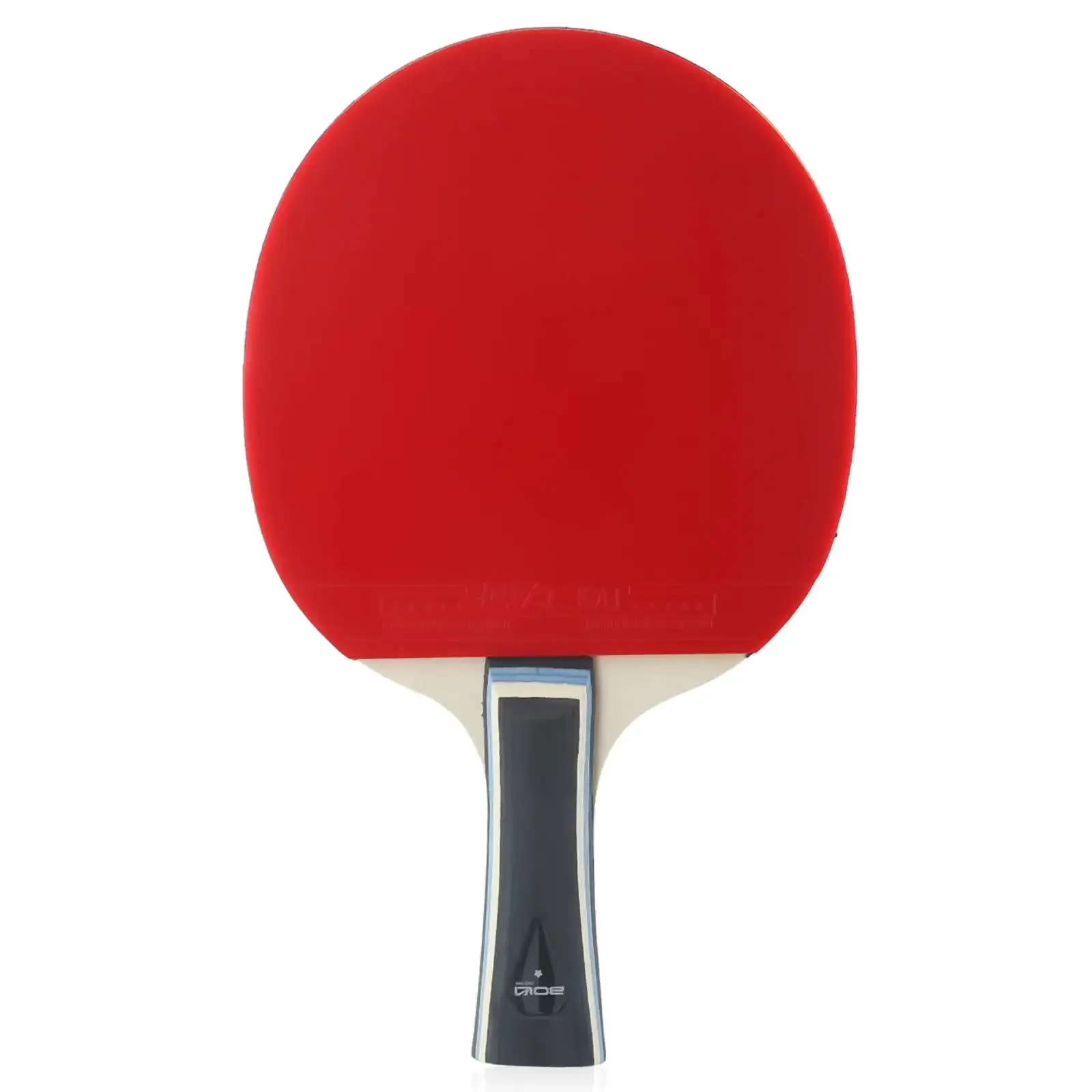 Bat Table Tennis Racket Heft 1 Pc Wood Rubber Black Red Comfortable Cross Double sided Long Handle Replacement