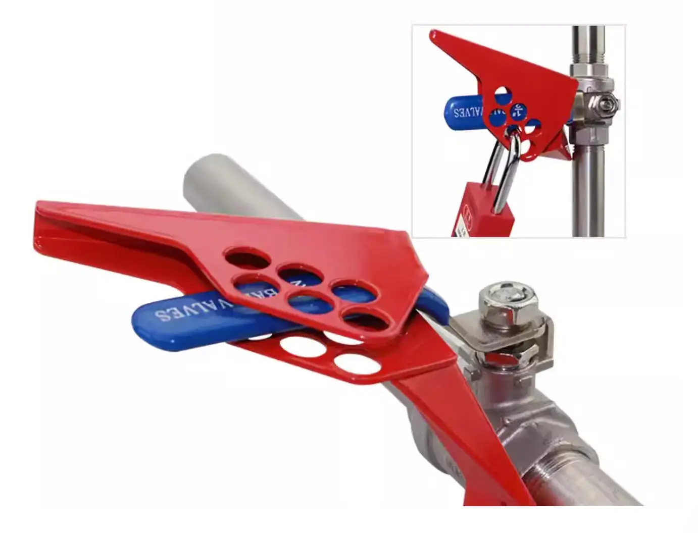 Ball valve DN8 to DN50 ball valve lockout 6 hole small size