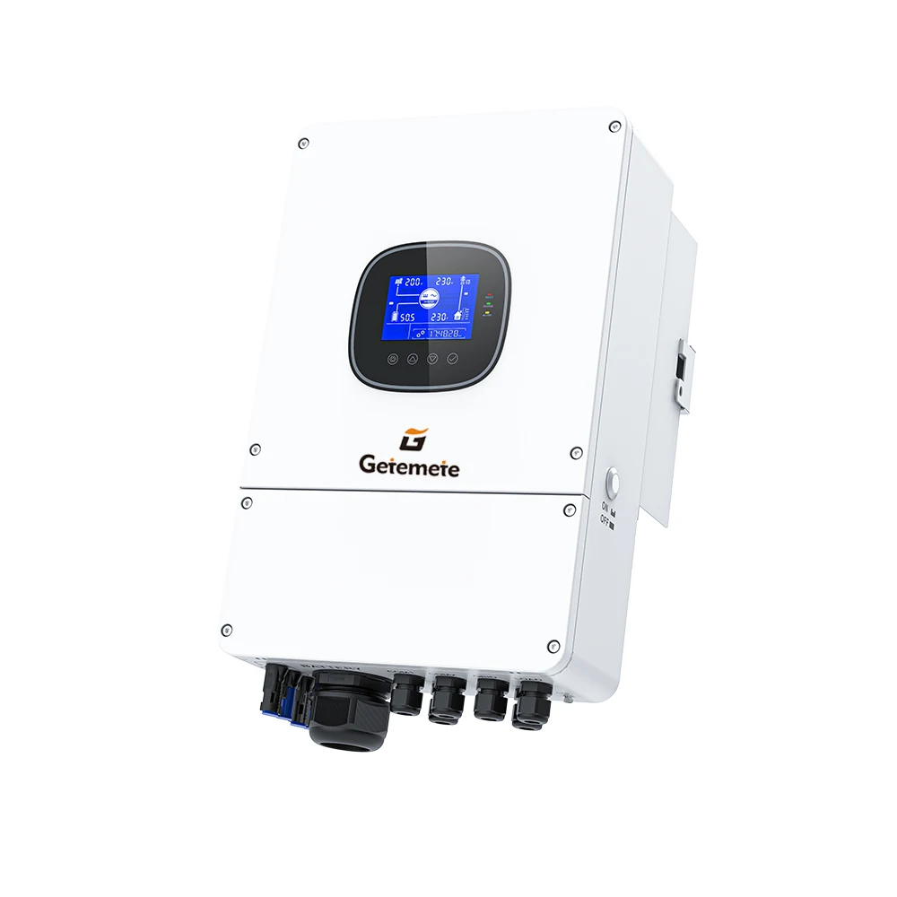 Getemete 6000 واط 48 فولت 230 فولت تيار متردد موجة جيبية نقية الهجين العاكس MPPT 135A شاحن بالطاقة الشمسية ماكس PV جهد الإدخال 500VDC خارج الشبكة