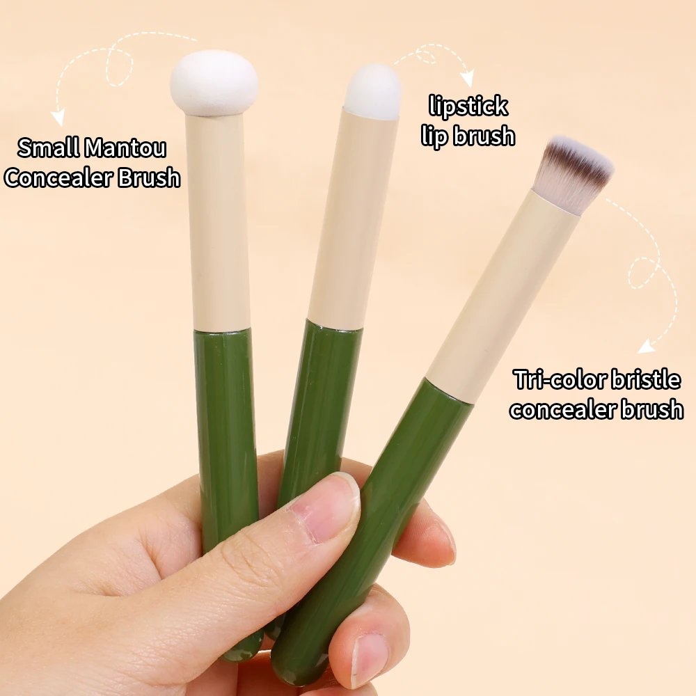 Sponge Head Concealer Brush Cover Spots Dark Circles Lipstick Makeup Brush Blending Eyeshadow Contour Cosmetic Brush Makeup Tool