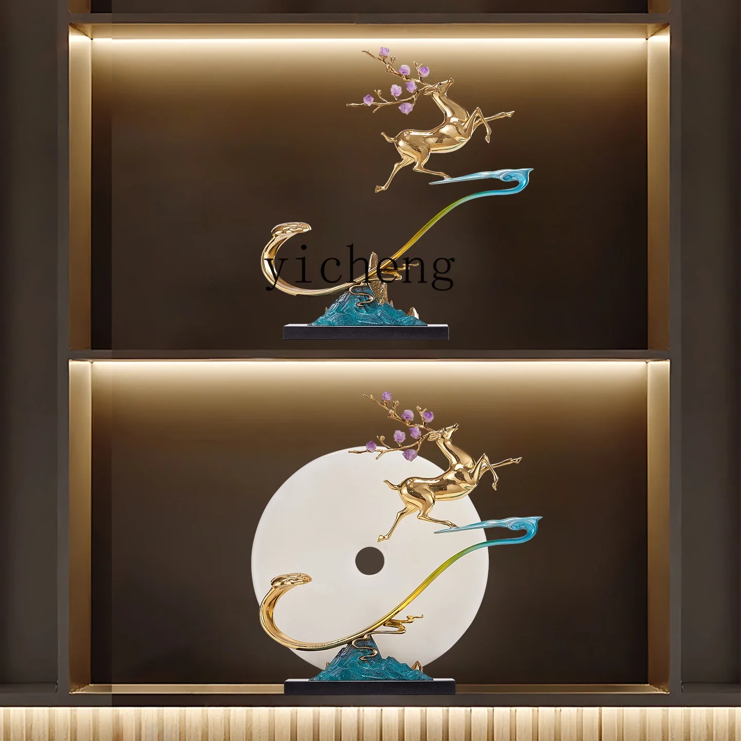 

High-End Deer Ornament for Entryway, Luxurious TV Cabinet, Wine Cabinet, Office