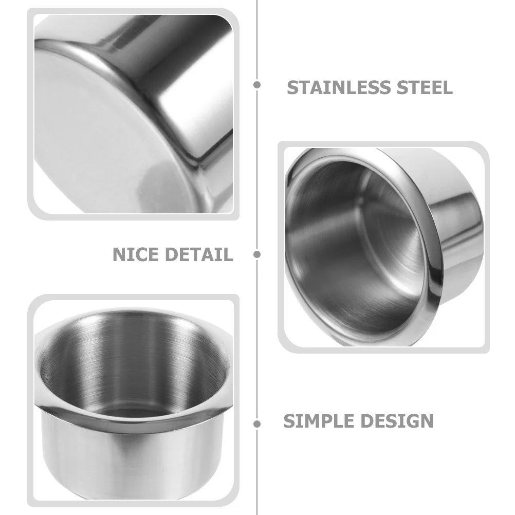 حامل الكأس إدراج الفولاذ المقاوم للصدأ راحة ل Rv الأريكة أريكة سيارة قارب حامل مشروبات استبدال حامل الكأس للسيارات #4