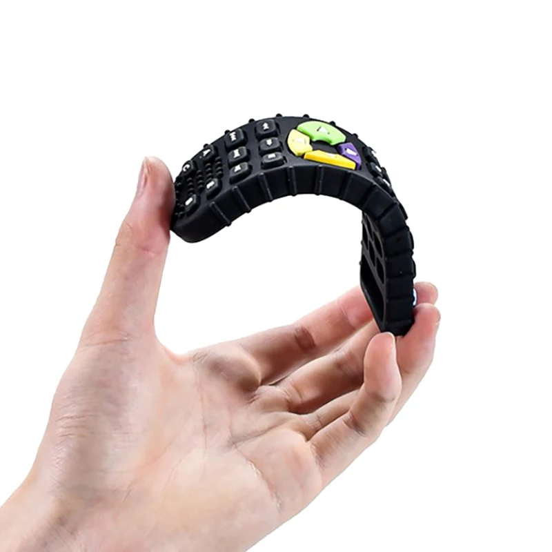 Silicone Baby Teether TV Remote Control Shape Teether Pain Relief Teething Toy Kids Sensory Educational Toy