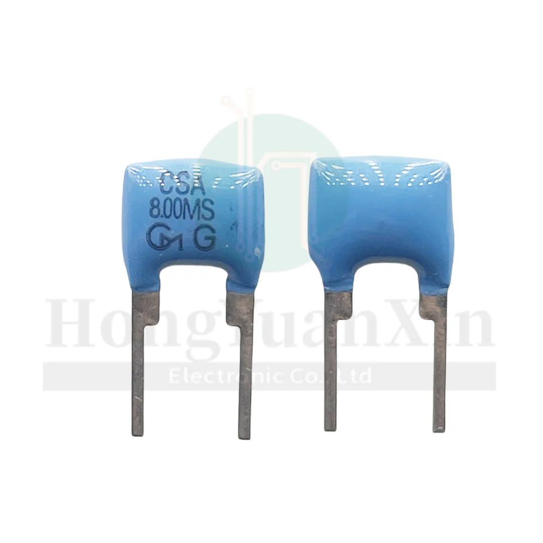 50pcs/ 8M Murata Ceramic Crystal Oscillator CSA8.00MTA 8MHZ 8.00G CSA8.00MS Insert 2-Leg Ceramic Crystal Oscillator