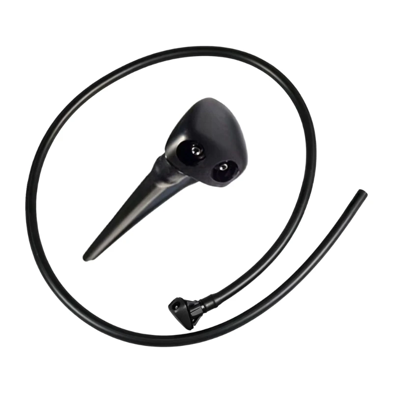R9CC Vehicle Washer System Component, Black Nylon Windshield Washer Nozzle Replacement Part for Routine Maintenance Needs