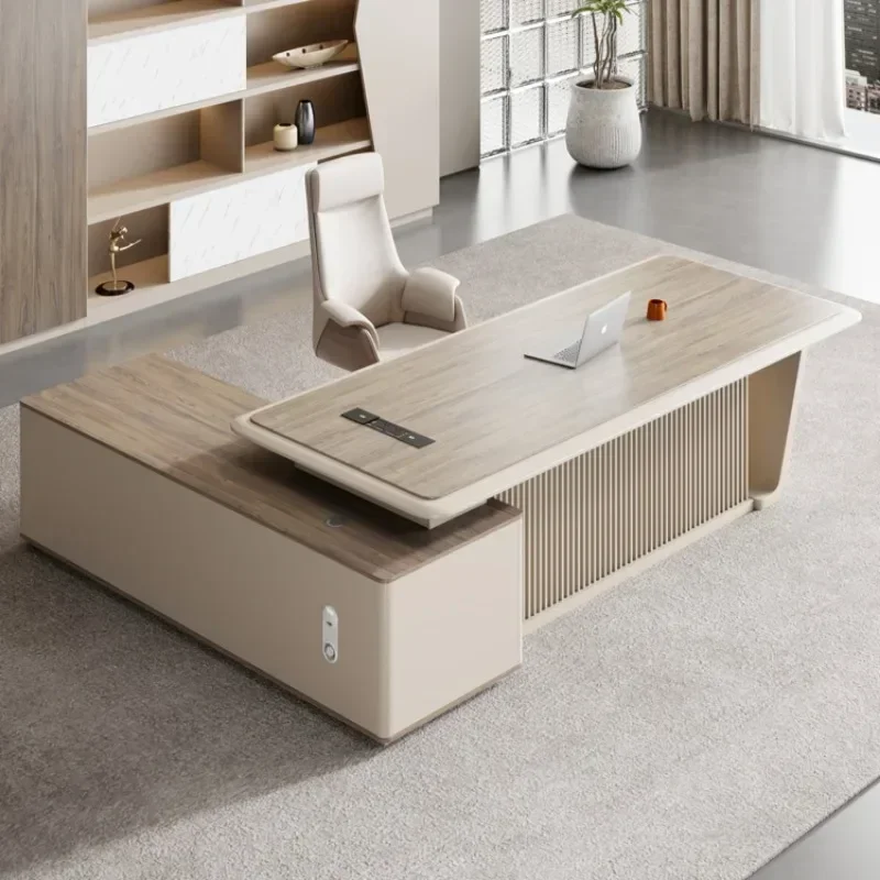 

Italian Quality European Office Desk L Shaped Organizer Designer Customized Computer Desks Minimalist Tavolino Trendy Furniture