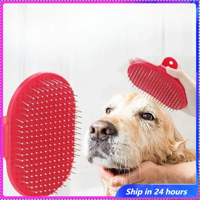

Hot Sale Pet Dog Cat Bath Brush Comb Rubber Glove Hair Fur Grooming Massaging Massage Pin Pet Shower Dog Brush Pets Supplies