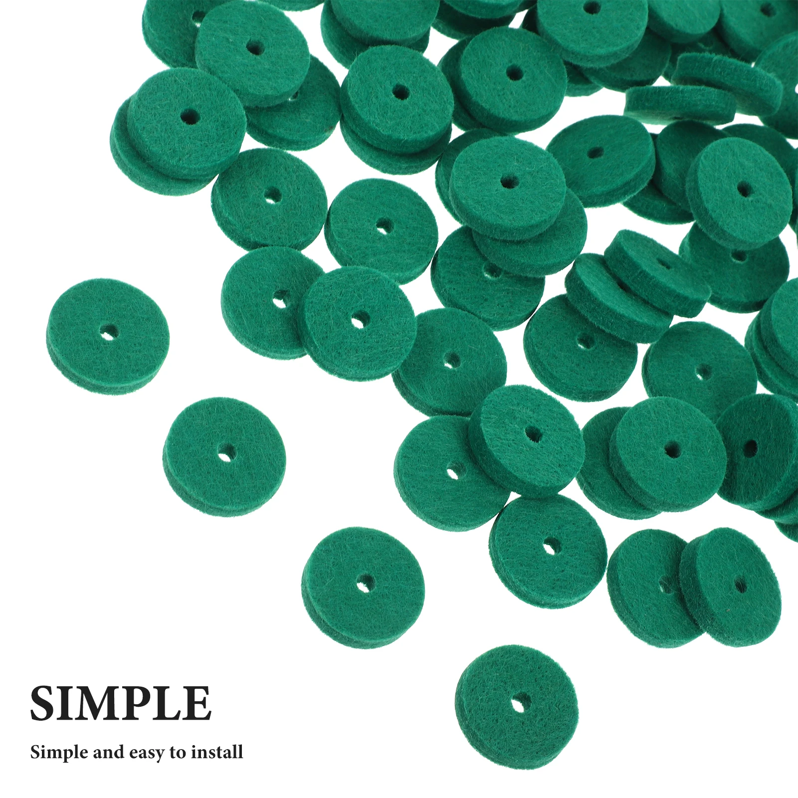 

90 Pcs Piano Keyboard Pad Washer Parts for The Felt Pads Washers Removable Notes Guide