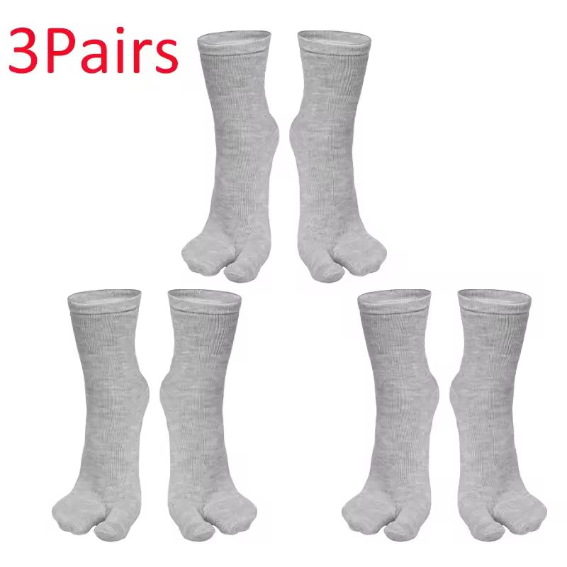 Fashion Japanese Style Tabi Toe Socks for Men Women Summer Fiber Two Finger Socks Kimono Flip Flop Sandal Split Tabi Toe Sock - Image 10