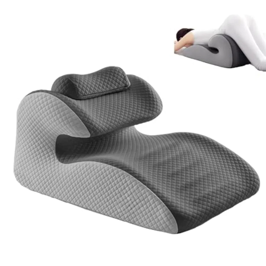 

Подушка из натурального латекса для взрослых и пар, эргономичная, для поддержки в различных положениях, для облегчения боли в спине, комфорта во время беременности, при изжоге