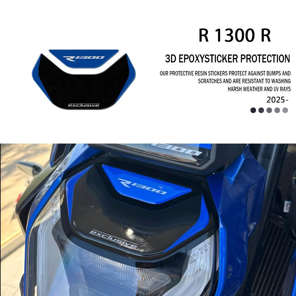 

Водонепроницаемая 3D-гелевая наклейка для защиты передней части мотоцикла от царапин для R 1300 R 2025-2026 R1300R, передний декор