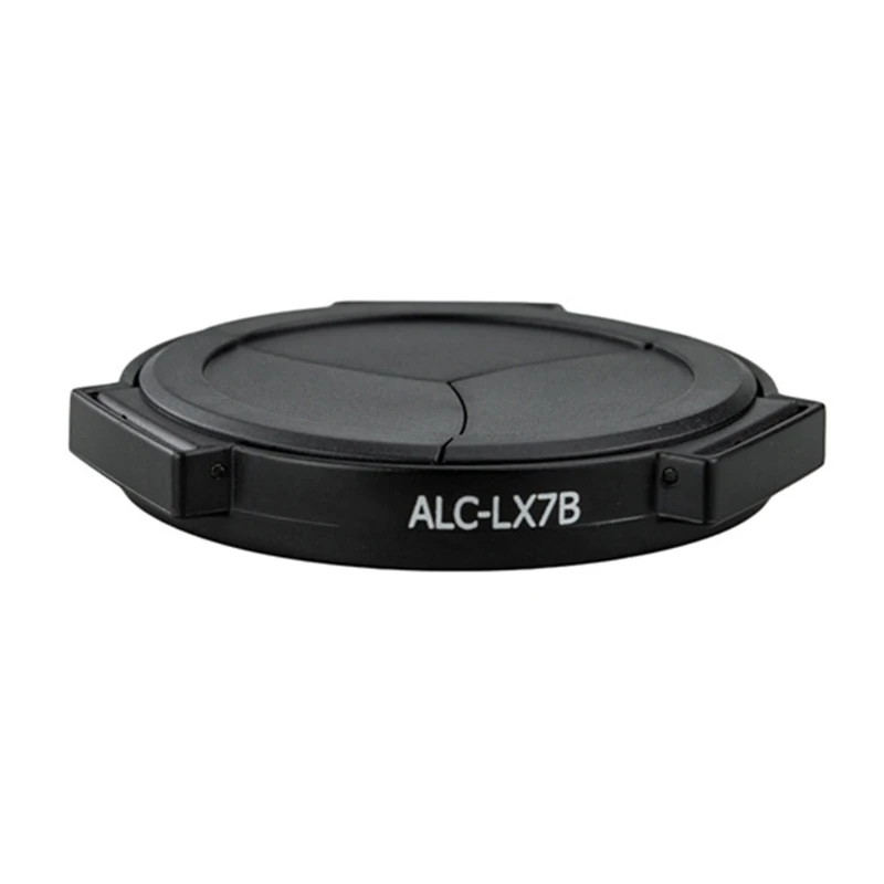 ALC LX7 Camera Auto Lens Caps for DMC-LX7 D-Lux6 Self-Retaining Automatic Lens Protector Black Silver