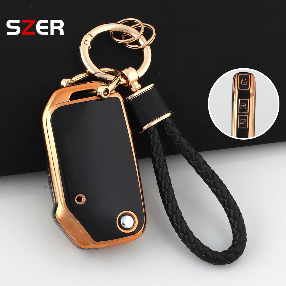 HEIßER TPU Auto Flip Schlüssel Fall Abdeckung Shell Für KIA Sportage R GT Stinger GT Sorento Ceed CD Cerato Forte 2018 2019 geschützte Fob Tasche