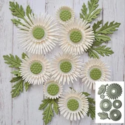 Troqueles de corte 3D de flores Diy, plantilla para hacer tarjetas, álbum de recortes, papel en relieve, artesanía, regalo de Navidad