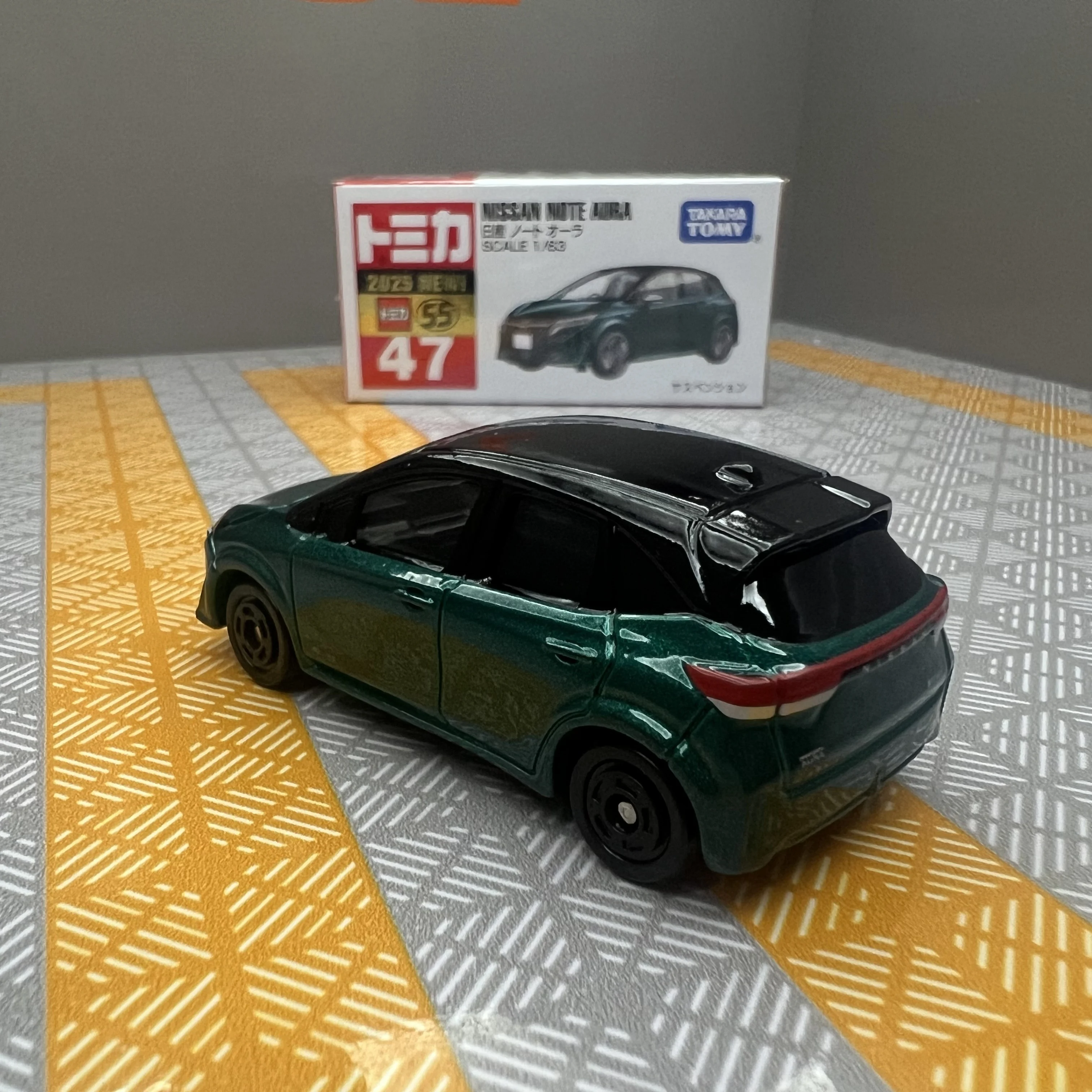 Takara Tomy Tomica n° 47 Nissan Notebook Aura Mini voiture jouet alliage jouets véhicule à moteur moulé sous pression modèle en métal pour les enfants