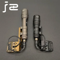 Tactical SF M300BM600B Scout Light Metal Flashlight with Switch Airsoft Weapons Lamp Hunting Rifle Touch Fit 20mm Rail