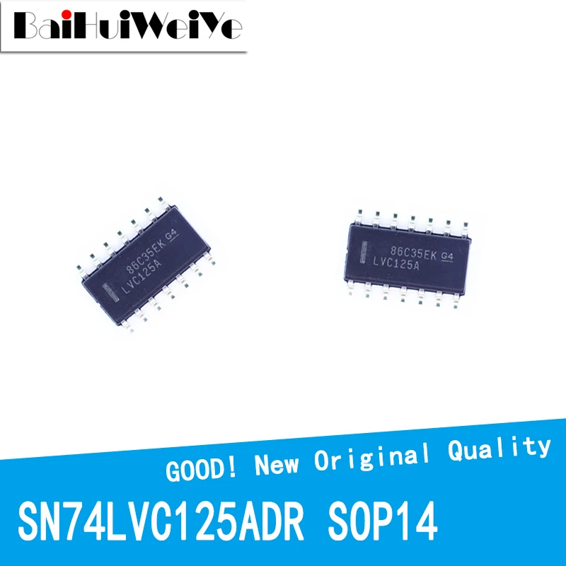 10PCS/LOT SN74LVC125ADR 74LVC125 74LVC125ADR SN74LVC125 SOP-14 SOP14 SMD New Original Good Quality Chipset