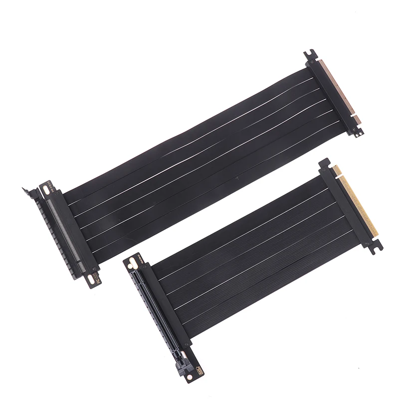 Full Speed PCIE 3.0 4.0 16x Riser Cable Graphics Card Extension Cable PCIE Express GPU Expansion Card Riser Shielded Extender