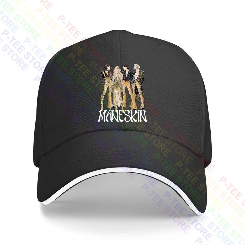 Maneskin Italian Alternative Rock Band Baseball Cap Snapback Caps Knitted Bucket Hat