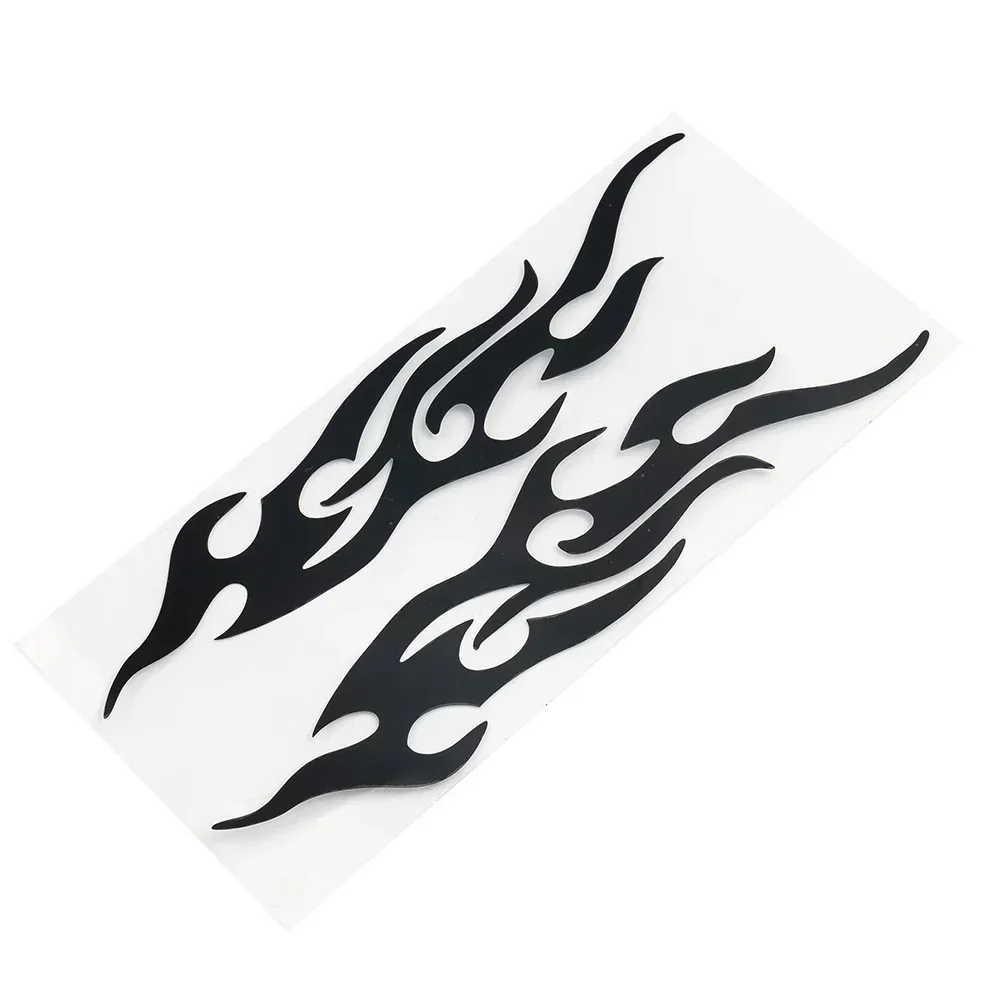 D-I-Y Flame Vinyl Decal Sticker Waterproof For Car Motorcycle Gas Tank Fende Waterproof Easy To Apply Stylish And Fashionable