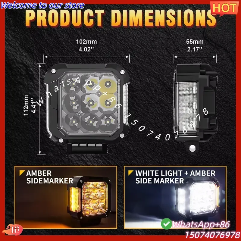 2026New Off Road Led 4x4 UTV Roof Mount Offroad UTV Linkable Modular Kit Led Light Bar With DRL