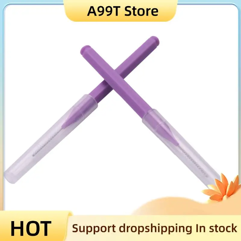 

A99T 48Pcs Tooth Floss Oral Hygiene Floss Soft Interdental Brush Toothpick Healthy For Teeth Cleaning Oral Care Purple